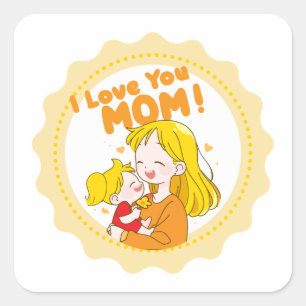 I love Mum Sticker