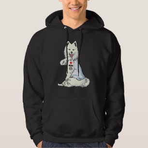 I Love Mum Tattoo American Eskimo Mother's Day Hoodie