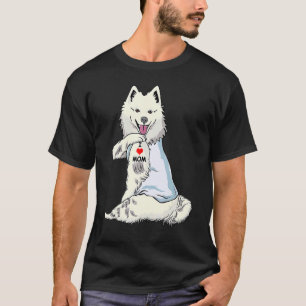 I Love Mum Tattoo American Eskimo Mother's Day T-Shirt