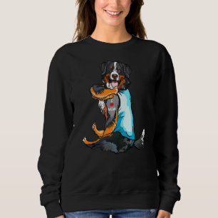 I Love Mum Tattoo Bernese Mountain Mum Dog Women Sweatshirt