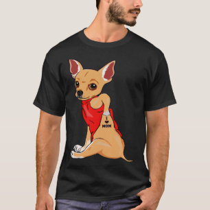 I Love Mum Tattoo Chihuahua Dog  Women Chihuahua M T-Shirt