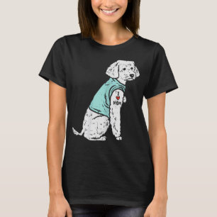 I Love Mum Tattoo Cute Pet Dog Owner  Women T-Shirt