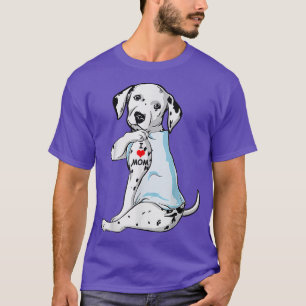I Love Mum Tattoo Dalmatian Mum Dog Mother's Day G T-Shirt