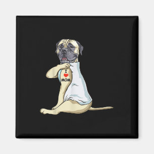 I Love Mum Tattoo English Mastiff Mum Dog Lover Wo Magnet