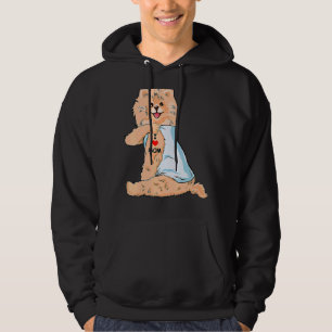 I Love Mum Tattoo German Spitz Mum Dog Mother's Da Hoodie