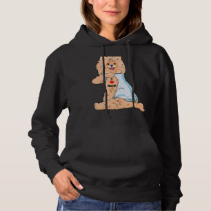 I Love Mum Tattoo German Spitz Mum Dog Mother's Da Hoodie