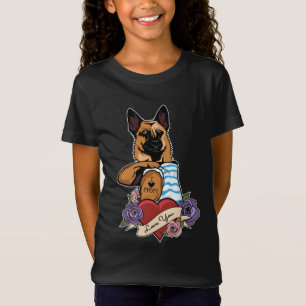 I Love Mum Tattoo I German Shepherd Mum T-Shirt