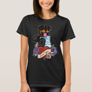 I Love Mum Tattoo I Rottweiler Mum T-Shirt