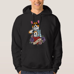 I Love Mum Tattoo I Welsh Corgi Mum Hoodie