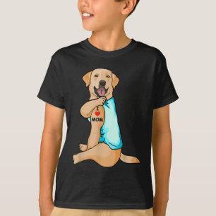 I Love Mum Tattoo Labrador Mum Dog Lover Women T-Shirt