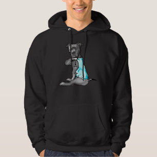 I Love Mum Tattoo Pitbull Dog Lover Women Pitbull Hoodie