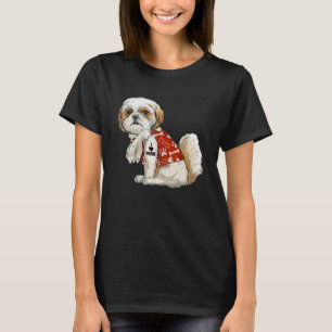I Love Mum Tattoo Shih Tzu Mum Funny Mother's Day  T-Shirt