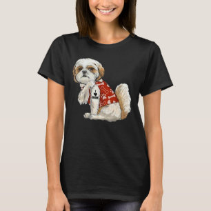 I Love Mum Tattoo Shih Tzu Mum Funny Mother's Day T-Shirt