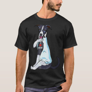 I Love Mum Tattoo Whippet Mum Dog Women T-Shirt