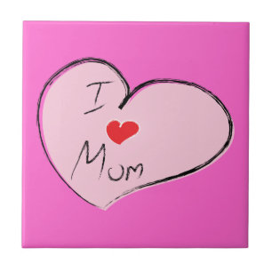 I Love Mum Tile