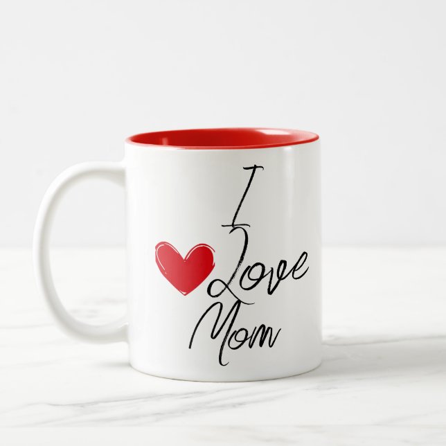 I love mum Two-Tone coffee mug (Left)