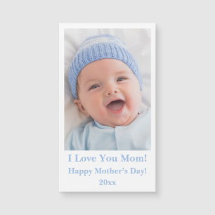 I Love Mum Typography Date Photo Mother’s Day