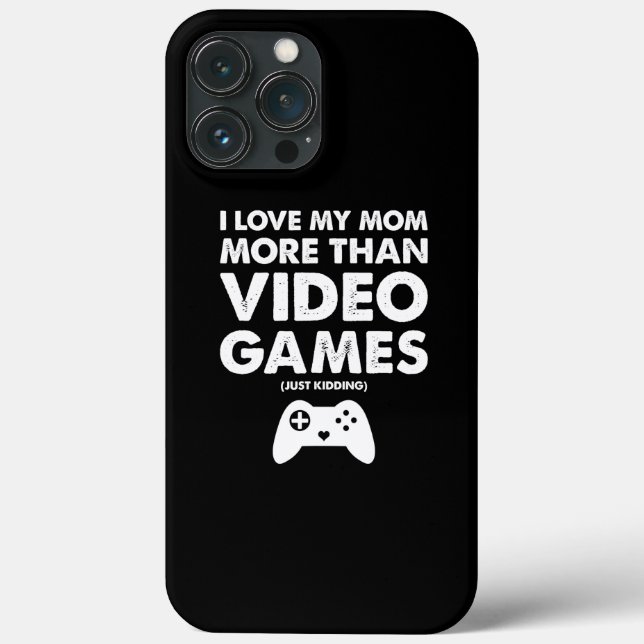 I Love Mum Video Game Boys Kids Teen  Case-Mate iPhone Case (Back)