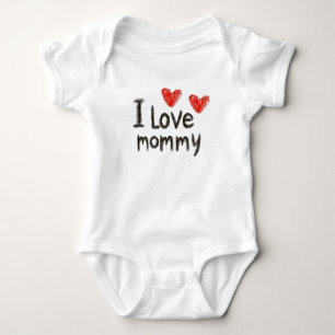 I Love Mummy Baby Bodysuit