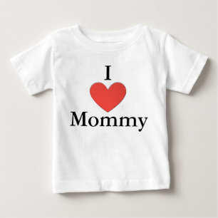 I Love Mummy One Piece Baby T-Shirt
