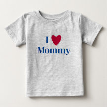 I love mummy toddler baby shirt
