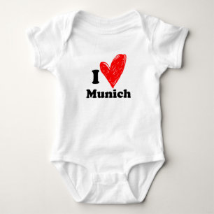 I love Munich Baby Bodysuit