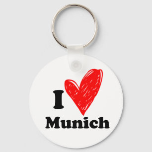 I love Munich Key Ring