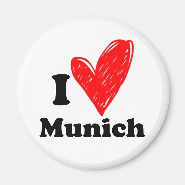 I love Munich Magnet (Front)