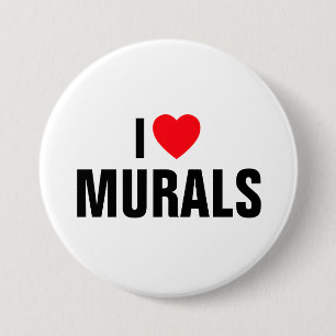 I Love Murals™ Button (Customise It!)