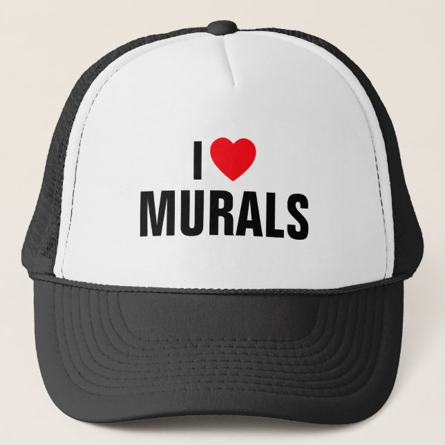 I Love Murals™ Trucker Hat (Front)