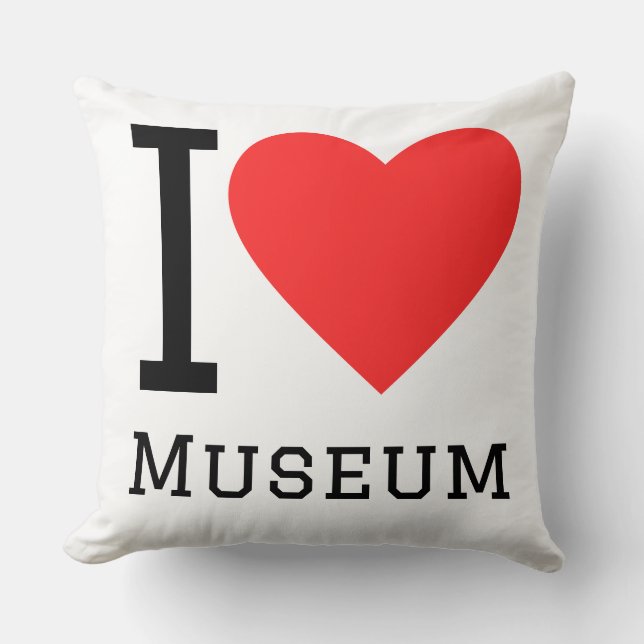 I love museum cushion (Front)