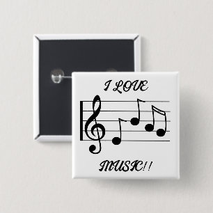 I LOVE MUSIC!! Button
