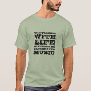 I Love Music Funny Quote T-shirt for Music Lovers