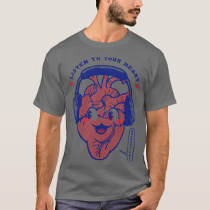 I Love Music Headset  Heart by Tobe Fonseca T-Shirt