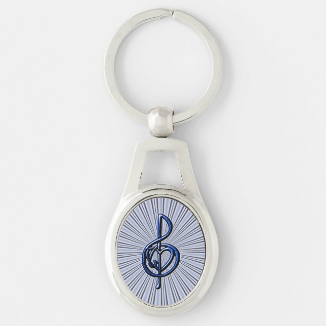 I Love Music Key Ring (Front)