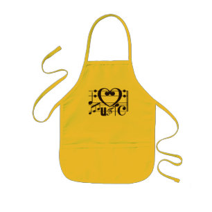 I LOVE MUSIC KIDS APRON