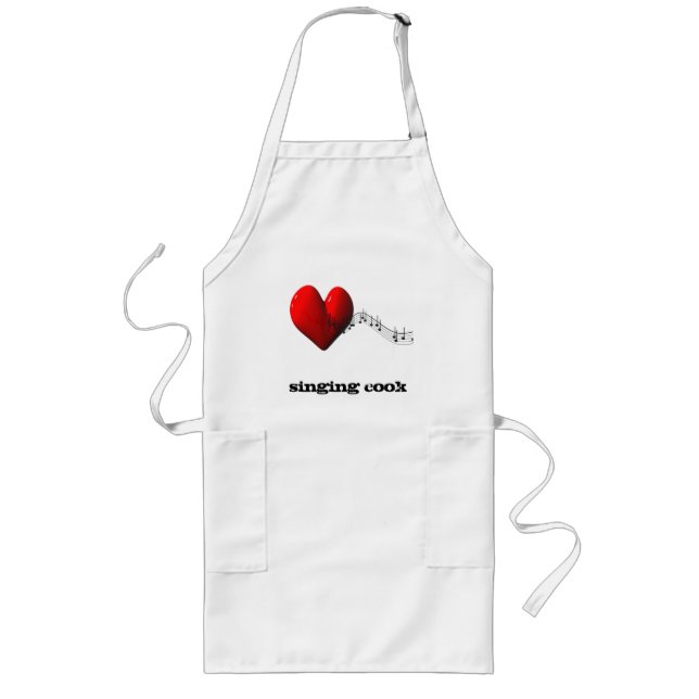 I love music long apron (Front)