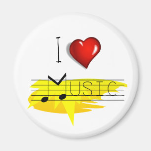 I Love music Magnet
