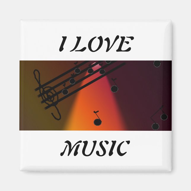 I Love Music Magnet (Front)
