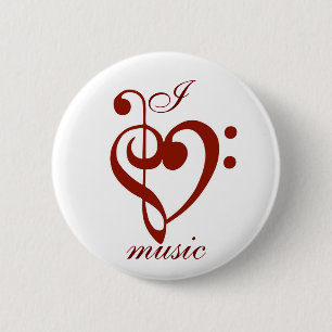 I Love Music Pin