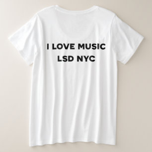 I LOVE MUSIC PLUS SIZE T-Shirt