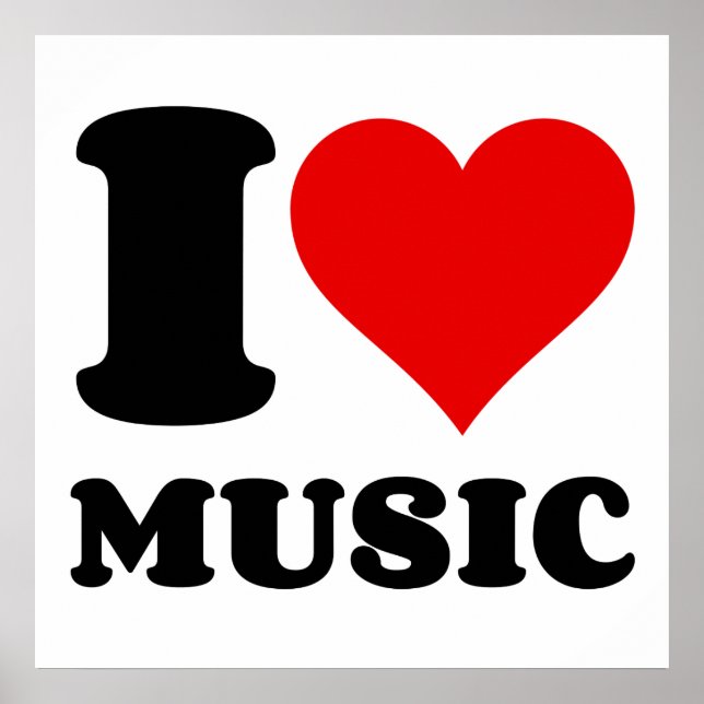 I LOVE MUSIC POSTER (Front)