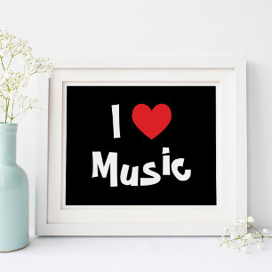 I Love Music Poster