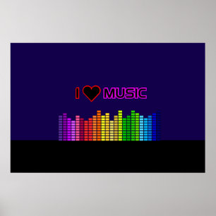 I Love Music Poster