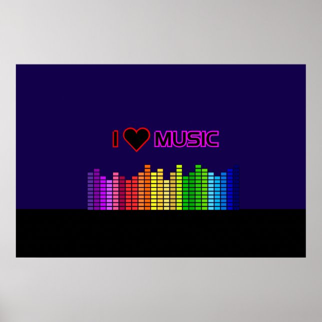 I Love Music Poster (Front)