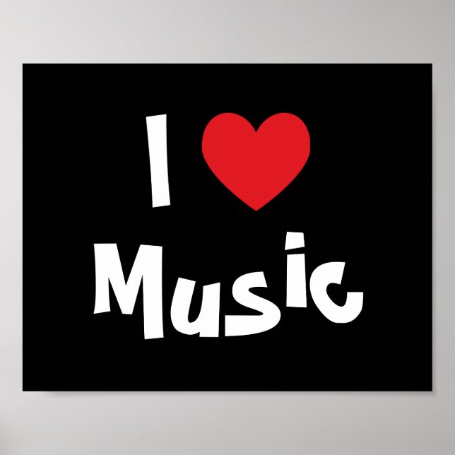 I Love Music Poster (Front)