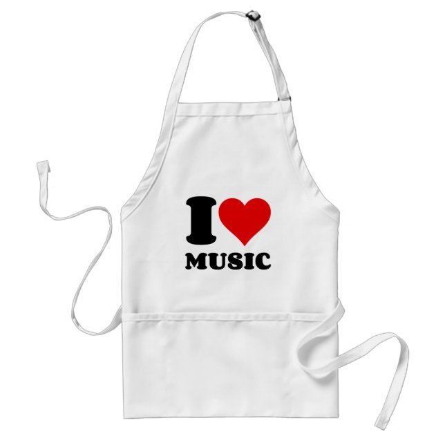 I love music standard apron (Front)