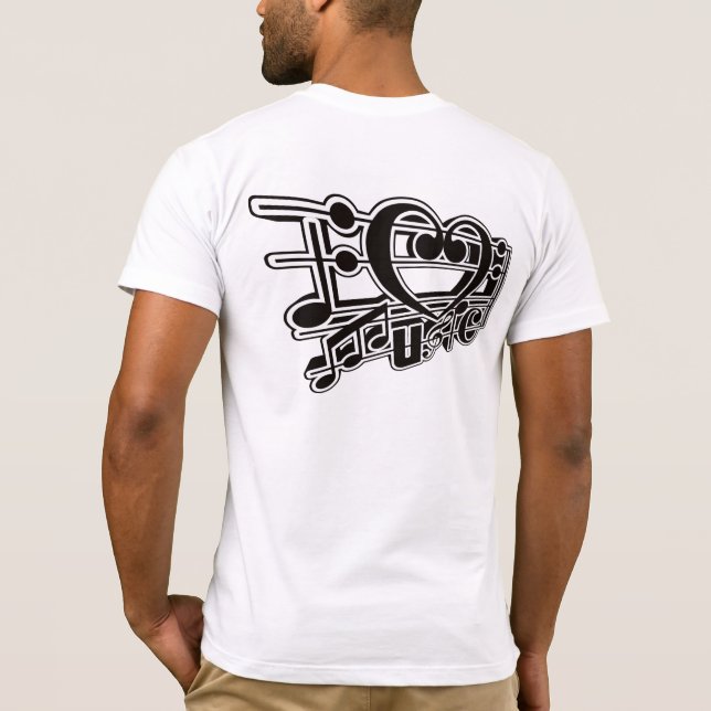 I LOVE MUSIC T-Shirt (Back)