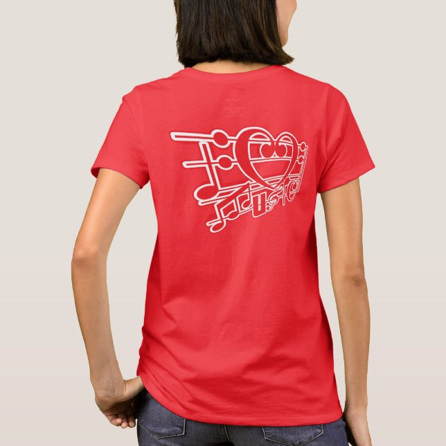 I LOVE MUSIC T-Shirt (Back)
