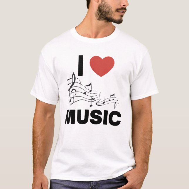 I LOVE MUSIC T-Shirt (Front)